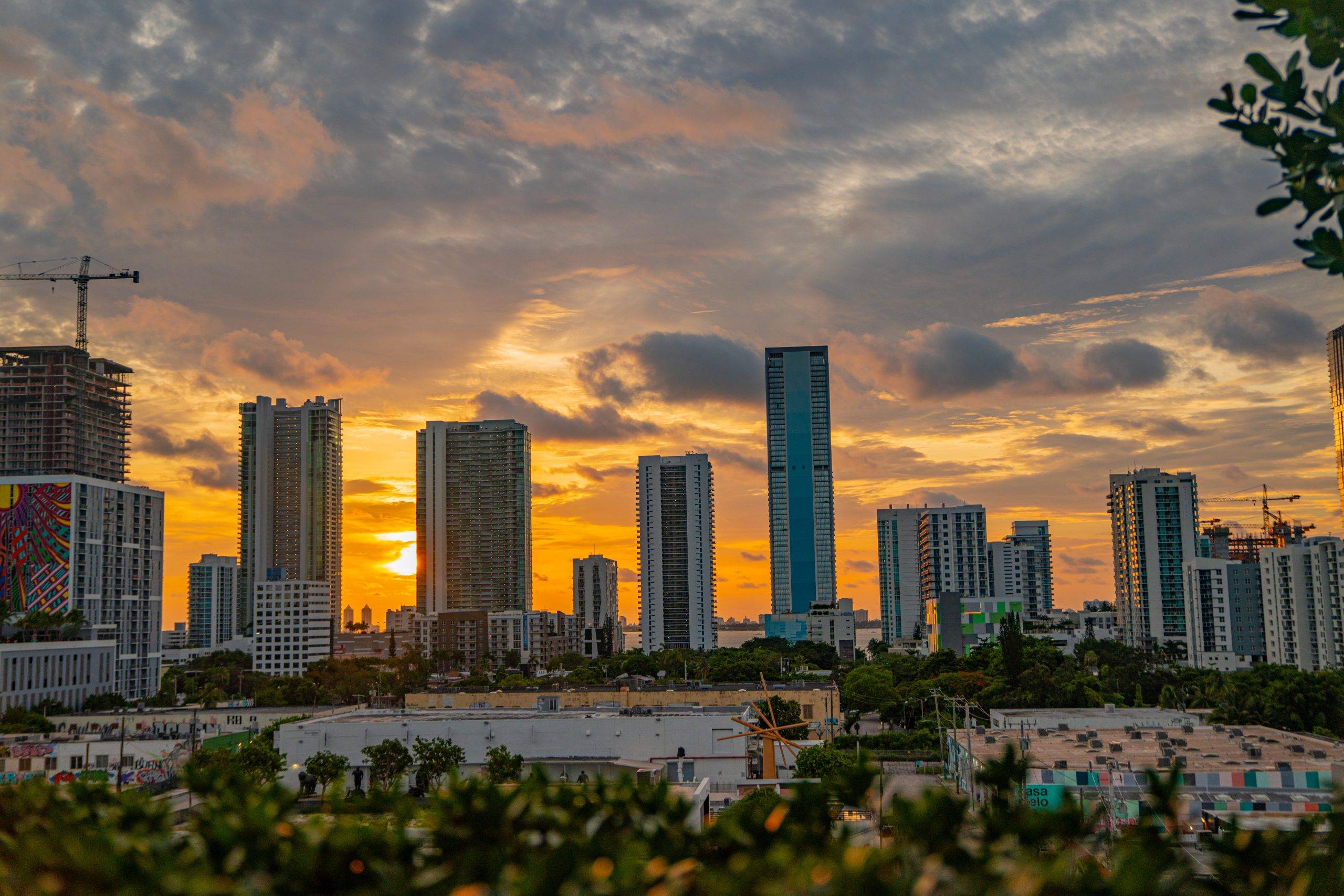 Vue sur les buildings depuis l'hôtel Central Wynwood